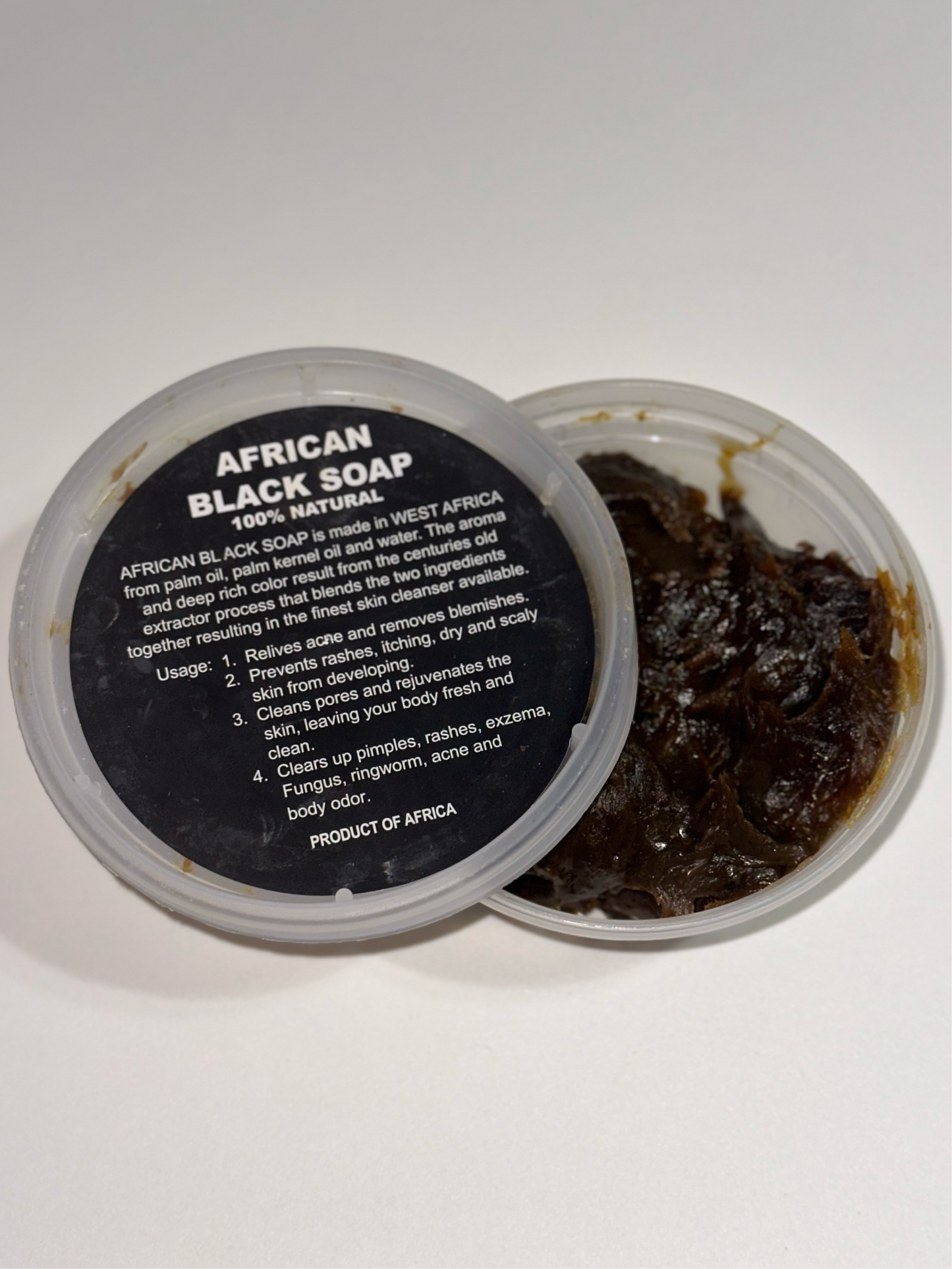 100% Natural African Black Soap
