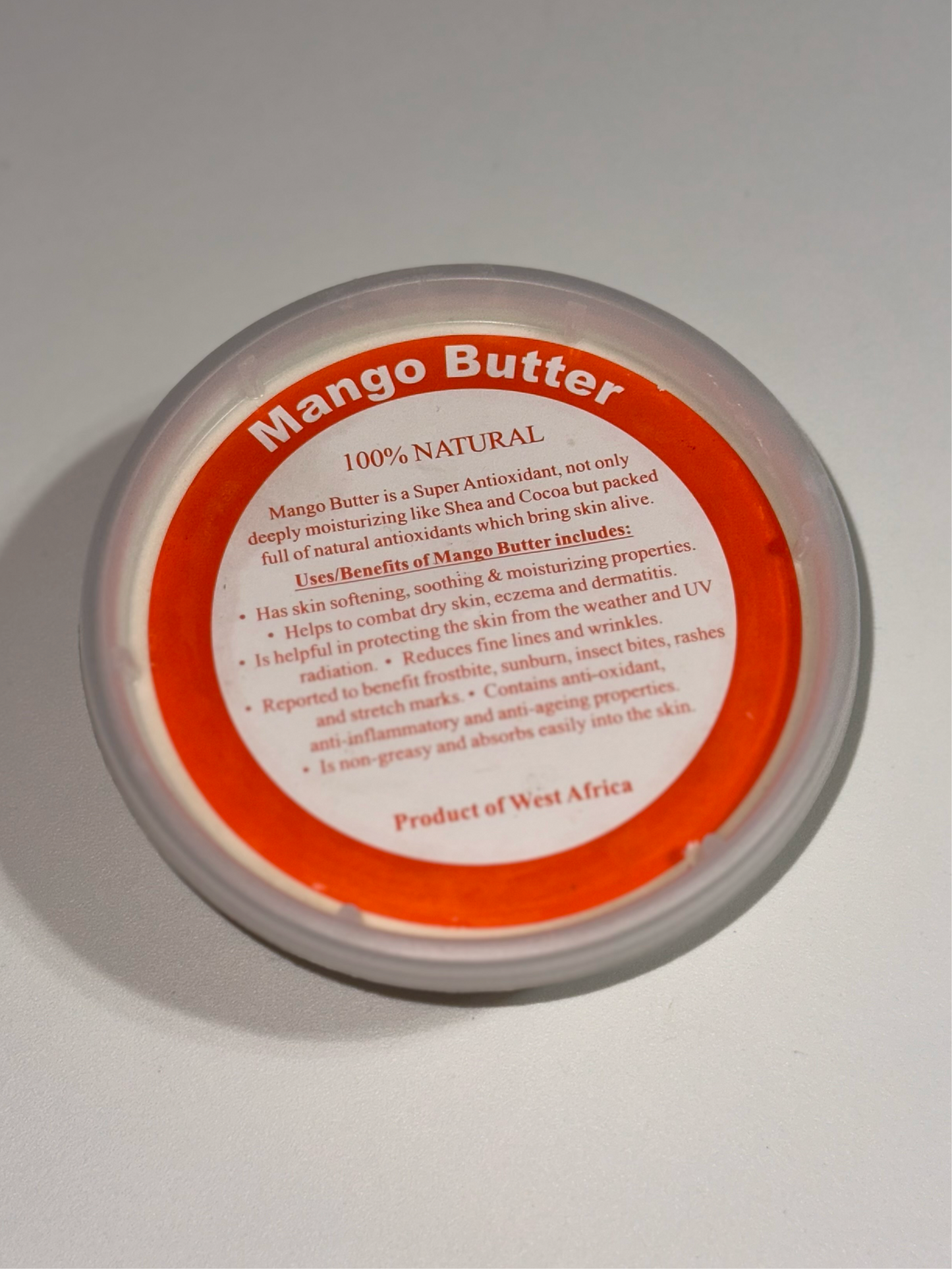 100% Natural Mango Butter